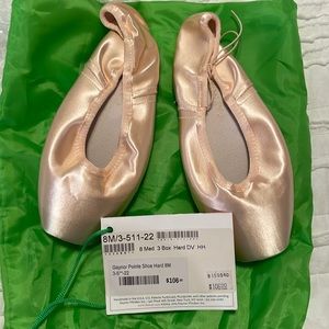 Size 8M Gaynor Minden Ballet Pointe Shoes, new with tags.